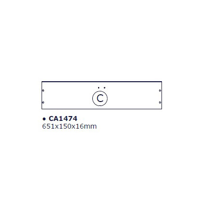 ZZ-TOP C X KIT SCARPIERA 5 RIBALTE 65X15X164 BIANCO 1307