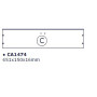 ZZ-TOP C X KIT SCARPIERA 5 RIBALTE 65X15X164 BIANCO 1307