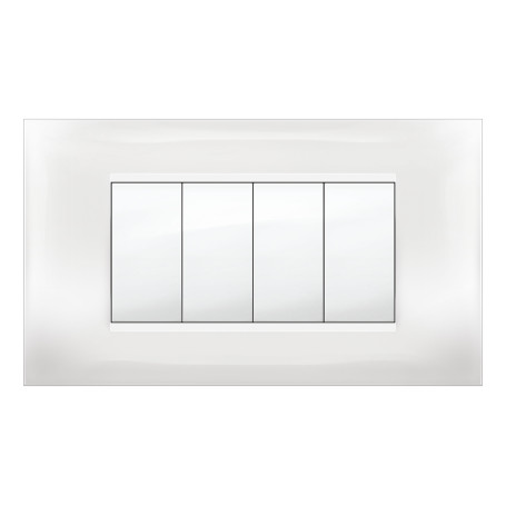 PLACCA MIVIDA PLANA BIANCO 4P