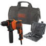 TRAPANO B+D BEH710SA32 + 32 ACCESSORI E SOFTBAG