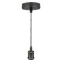 LAMPADARIO IN METALLO  VINTAGE CM1010  colore cromo scuro