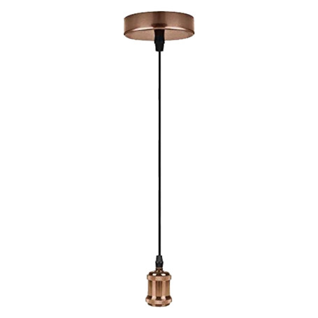 LAMPADARIO IN METALLO  VINTAGE CM1040  colore ramato chiaro