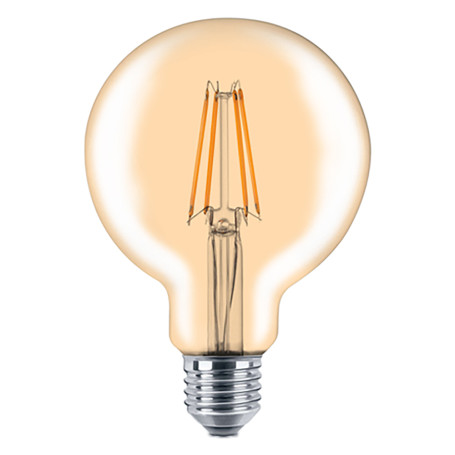LAMPADA LED A FILAMENTO VINTAGE  GLOBO  CALDA 2700K  8W uguale a 69W E27 - lm 950