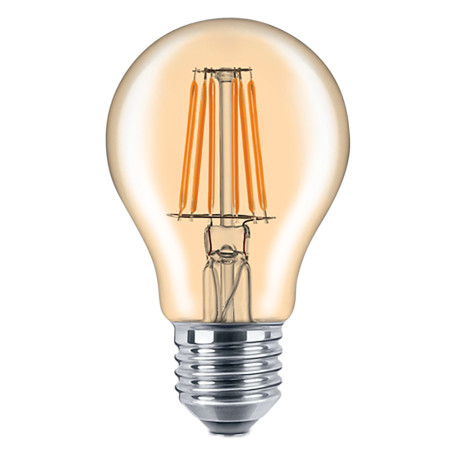 LAMPADA LED A FILAMENTO VINTAGE  GOCCIA  CALDA 2700K  8W uguale a 69W E27 - lm 950
