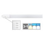 NEON LINEARE IN VETRO A LED CAMBIA TONO 10W  uguale a  76W - mm 600 x  diametro  26