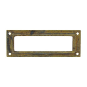 PORTAETICHETTA OTTONE 45123 80X29 MM ANTICATO**