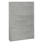 SCARPIERA 3 RIBALTE SINGOLE LINEA  MEGARA  cm. 15 x 65 x h.105 - bianca