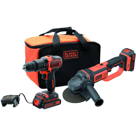 COMBO KIT B+D 18V SMERIGLIATRICE TRAPANO SOFTBAG
