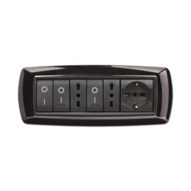 PLACCA LIFE LIVING PLAST NERO 7P