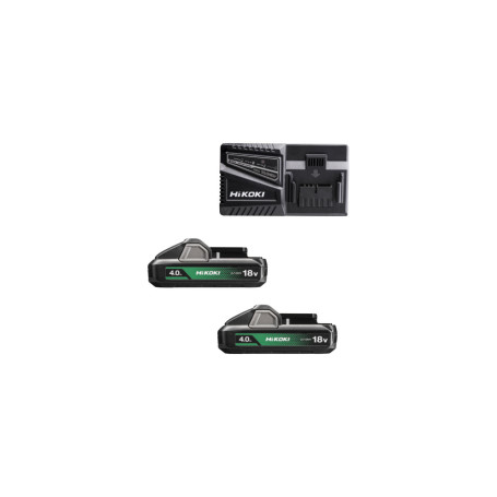 HIKOKI PACK BATTERIA UC18YFSLWEZ 18V 2X4AH+CARIC