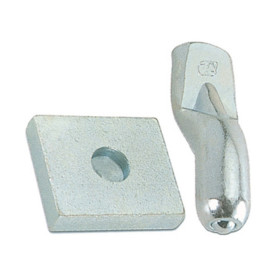 BS PIASTRA C\PERNO P\CARDINE D 20 MM ACC ZIN