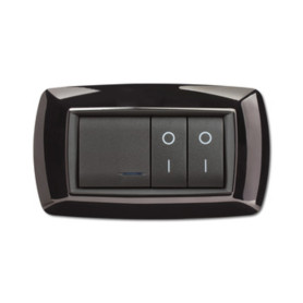 PLACCA LIFE LIVING PLAST NERO 4P