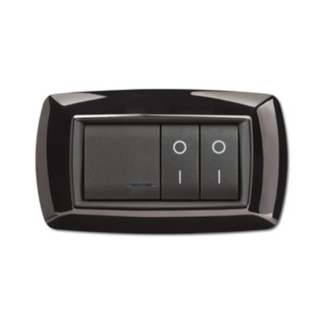 PLACCA LIFE LIVING PLAST NERO 4P