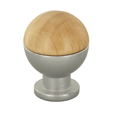 POMOLO SFERICO LEGNO OTT 735B D 18 MM FRASSINO