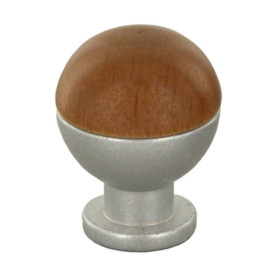 POMOLO SFERICO LEGNO OTT 735B D 18 MM NOCE CH