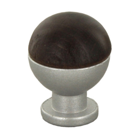 POMOLO SFERICO LEGNO OTT 735B D 18 MM NOCE SCU