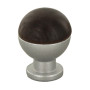 POMOLO SFERICO LEGNO OTT 735B D 18 MM NOCE SCU