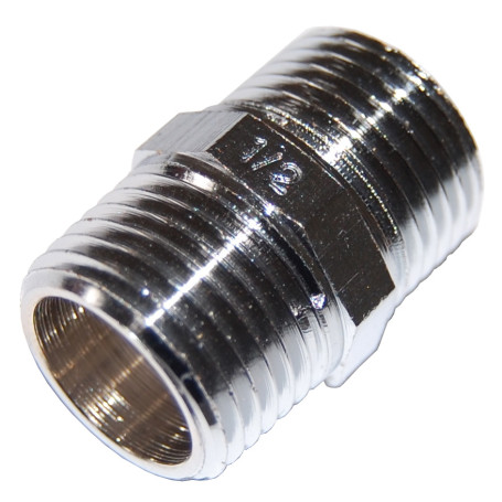 IDRAULICA - VITE DOPPIA 280 OTTONE CROMATO D 1\2