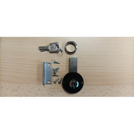 ZZ-SERRATURA X UFFICIO DOUBLE CASSETTIERA 3C 71X51 CM OSSIDO