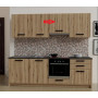 ZZ-ANTA MOB. CAPPA X CUCINA CHEF CM.240X217 ARDESIA\ROVERE