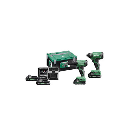 HIKOKI COMBOPACK KC18DA TRAPANO + AVVITAT IMP 18V