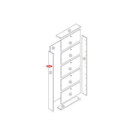 ZZ-FIANCO Z X KIT SCARPIERA 5 RIBALTE 65X15X164 BIANCO 1307