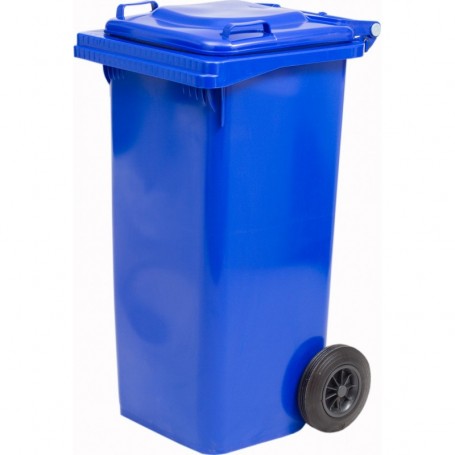 PATTUMIERA LT.120 CON RUOTE BLU
