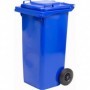 PATTUMIERA LT.120 CON RUOTE BLU