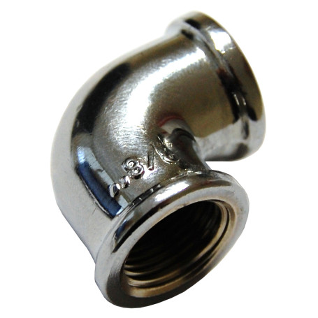 IDRAULICA - GOMITO FF 90 OTTONE CROMATO D 3\4