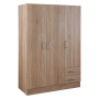 ARMADIO TRE ANTE LINEA  LARISSA  cm. 46 x 119 x h.184 - cemento