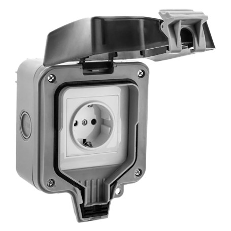PRESA PER CONNESSIONI ESTERNE  SMART TUYA  cm 11 x 17 x 11