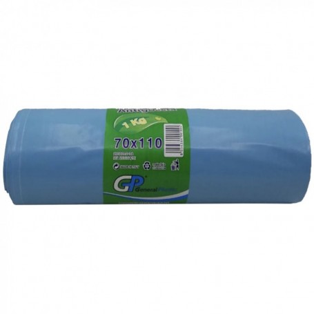 SACCHI N.U. IN ROTOLO 70X110 AZZURRO KG.1