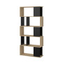 KIT LIBRERIA MAZE 80X29X173 QUERCIA\NERO