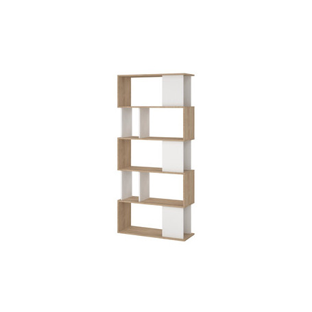 KIT LIBRERIA MAZE 80X29X173 QUERCIA\BIANCO