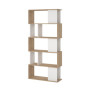 KIT LIBRERIA MAZE 80X29X173 QUERCIA\BIANCO