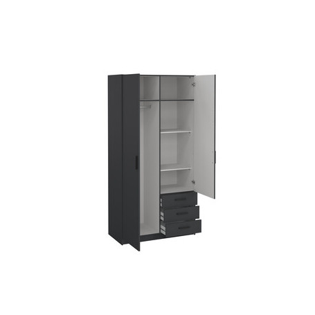 KIT ARMADIO SPRINT 2A+3C  98X50X200 GRIGIO