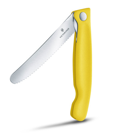 VICTORINOX COLTELLO CON LAMA PIEGHEVOLE SEGHETTATA IN ACCIAIO INOX