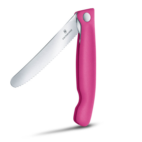 VICTORINOX COLTELLO CON LAMA PIEGHEVOLE SEGHETTATA IN ACCIAIO INOX