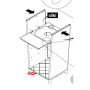ZZ-BASE X KIT MOBILE PER LAVATOIO 40X40x87H CM