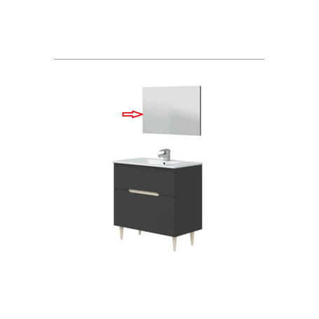 ZZ-SPECCHIO X KIT MOBILE BAGNO DENVER 80 ANTRACITE ROVERE