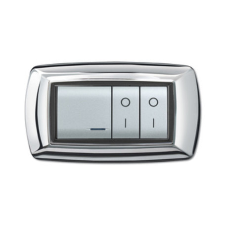 PLACCA LIFE LIVING PLAST CROMO 4P