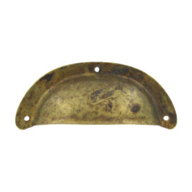 MANIGLIA OTTONE 15122 77X31 MM ANTICATO**