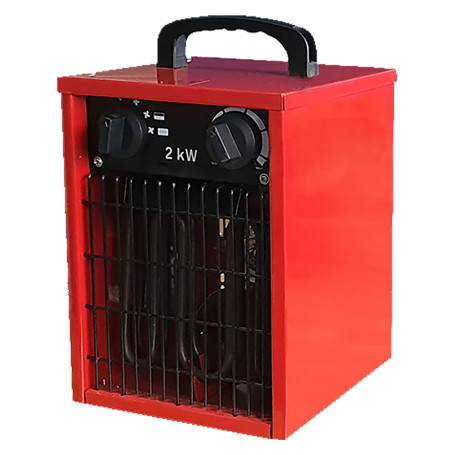 GENERATORE ARIA CALDA ELETTRICO MONOFASE  UNK-E / A   20A  - 2 KW / port.aria 260 m3/h
