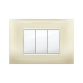 PLACCA MIVIDA PLANA AVORIO 3P