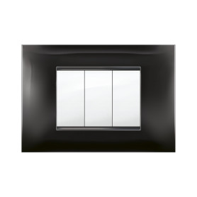 PLACCA MIVIDA PLANA NERO  3P