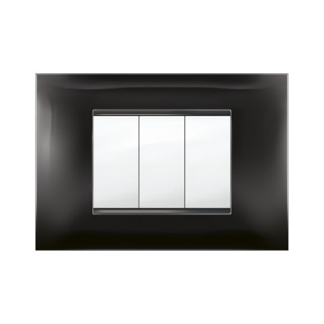 PLACCA MIVIDA PLANA NERO  3P