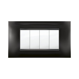 PLACCA MIVIDA PLANA NERO  4P