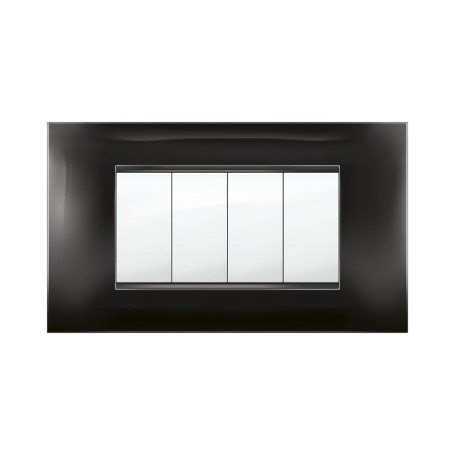 PLACCA MIVIDA PLANA NERO  4P