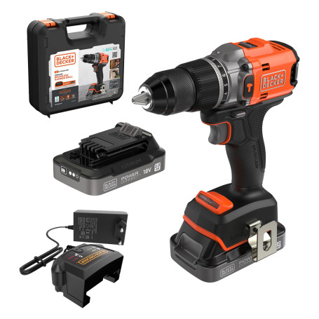 TRAPANO AVVITATORE A BATTERIA CON PERCUSSIONE  BLD683D2XK-QW  18V - 2