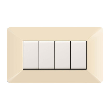 PLACCA EASY MATIX AVORIO 4P